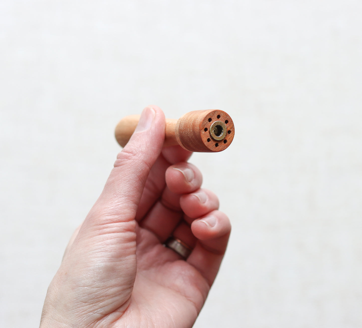 Cherry Wood Needle Felting Tool - holds up to 8 needles