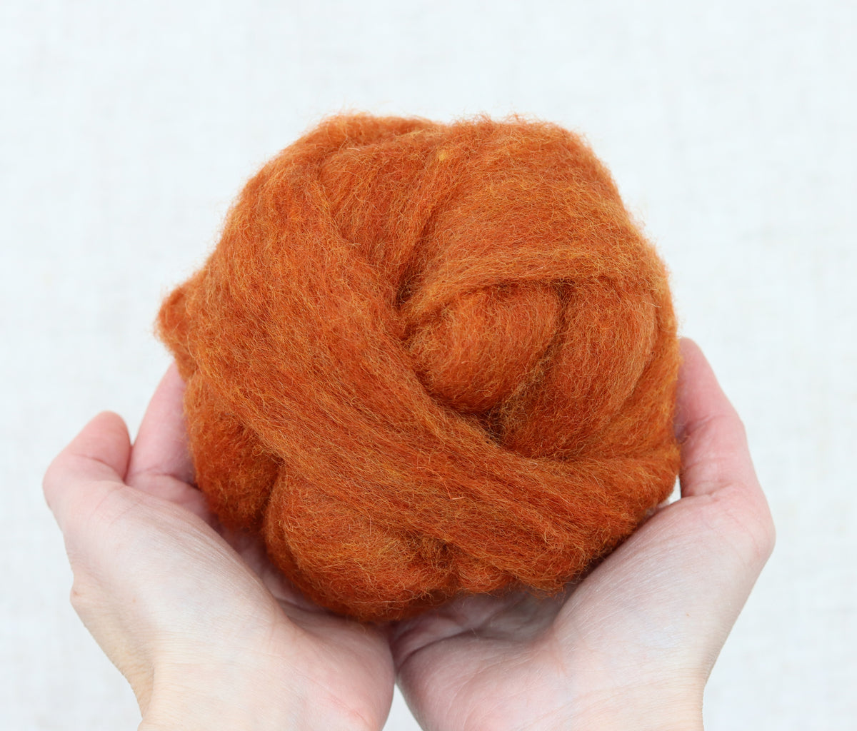 Fox - Corriedale Carded Sliver for Needle Felting, Wet Felting, and Spinning
