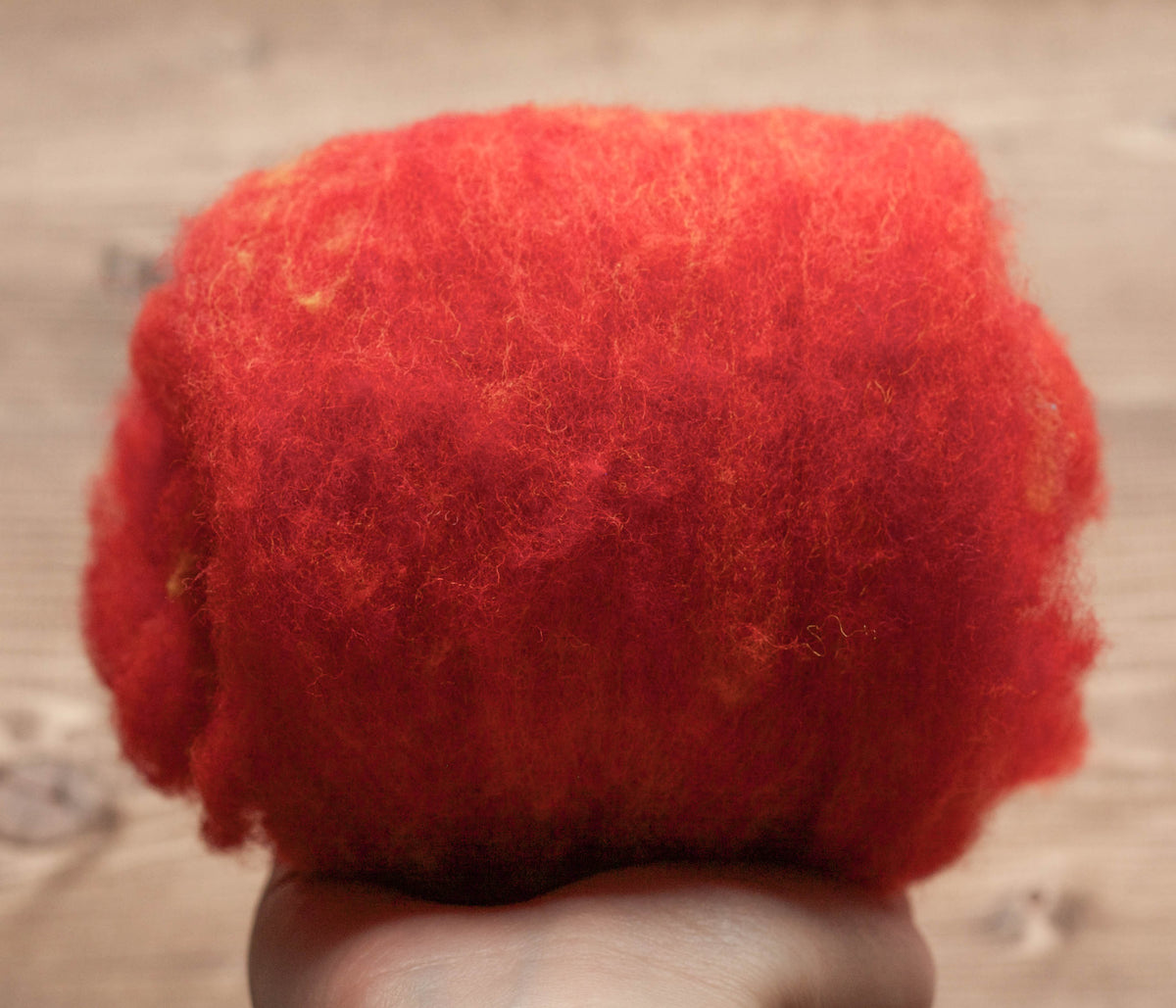 Poppy Red - Wool Batting