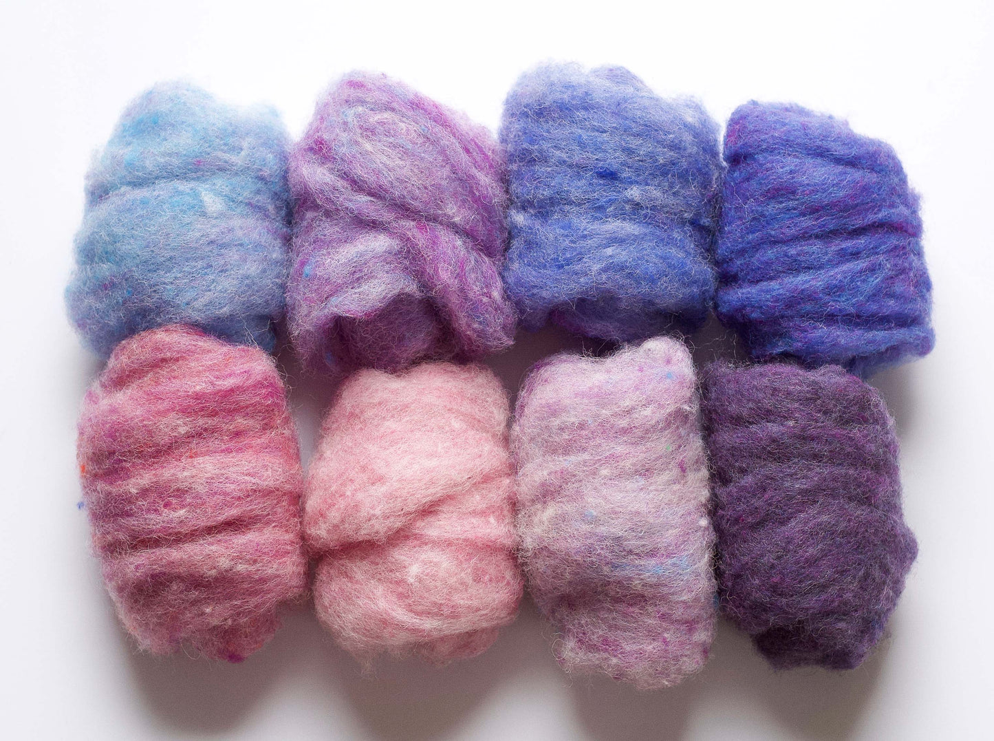 Cottage Garden - Carded Wool Sampler for Needle Felting and Wet Felting