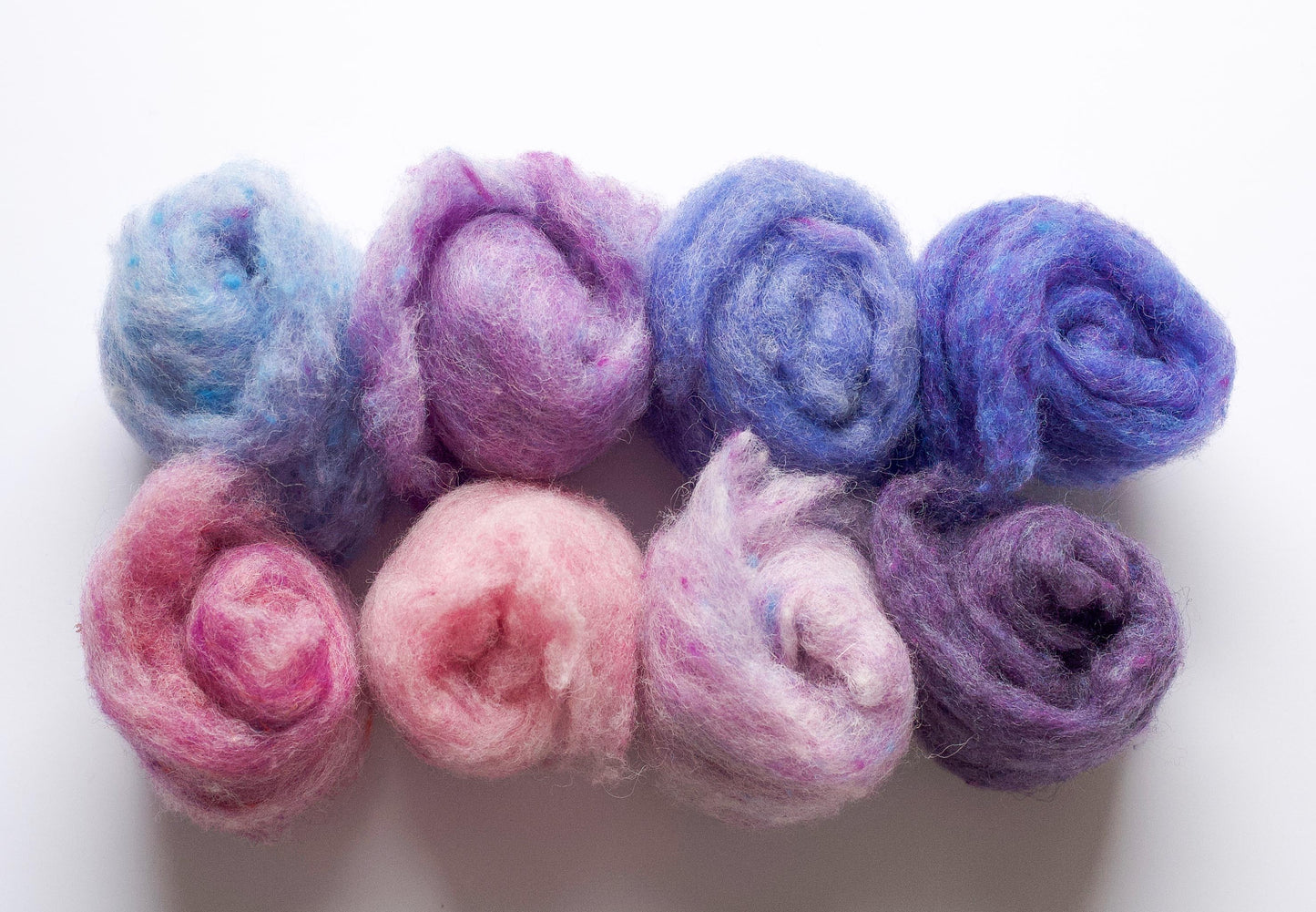 Cottage Garden - Carded Wool Sampler for Needle Felting and Wet Felting