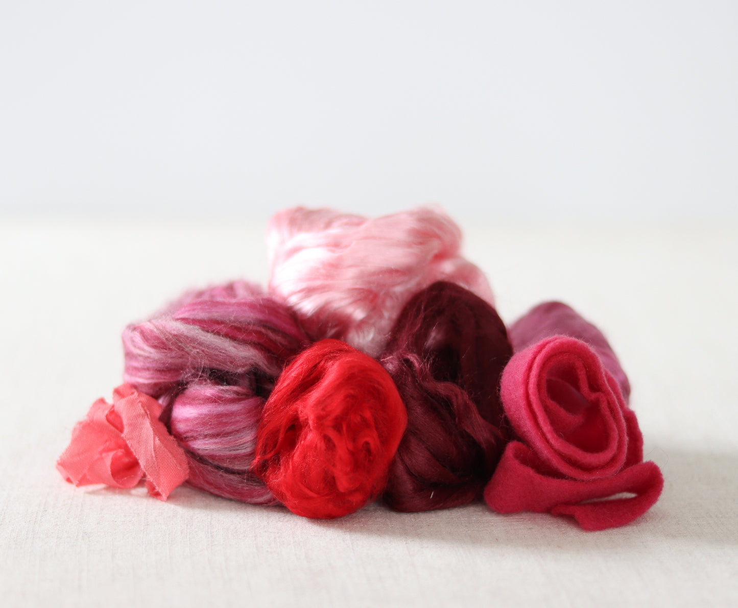 Playful Fibers Sampler for Needle Felting, Wet Felting, and Nuno Felting - Pick your Palette!