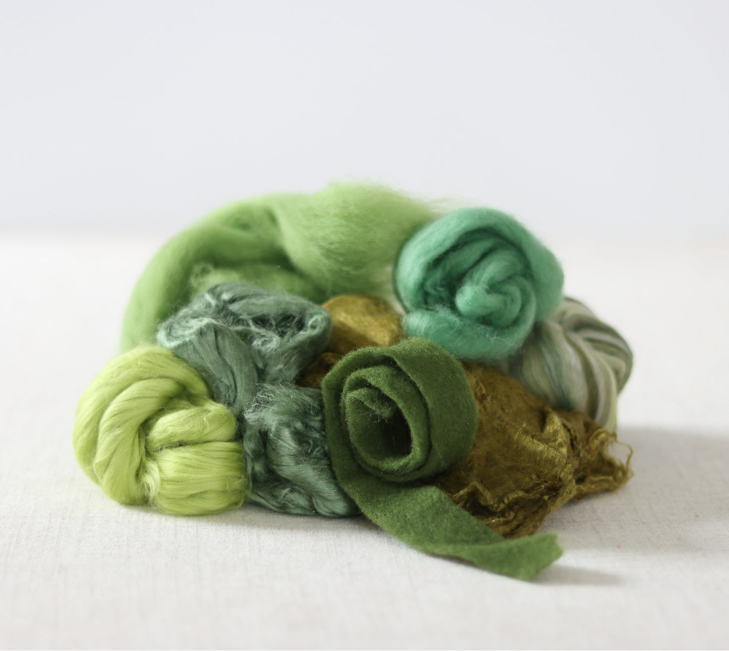 Playful Fibers Sampler for Needle Felting, Wet Felting, and Nuno Felting - Pick your Palette!