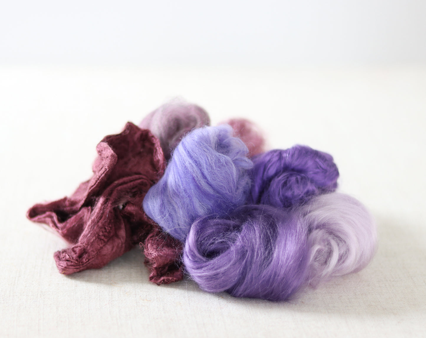 Playful Fibers Sampler for Needle Felting, Wet Felting, and Nuno Felting - Pick your Palette!