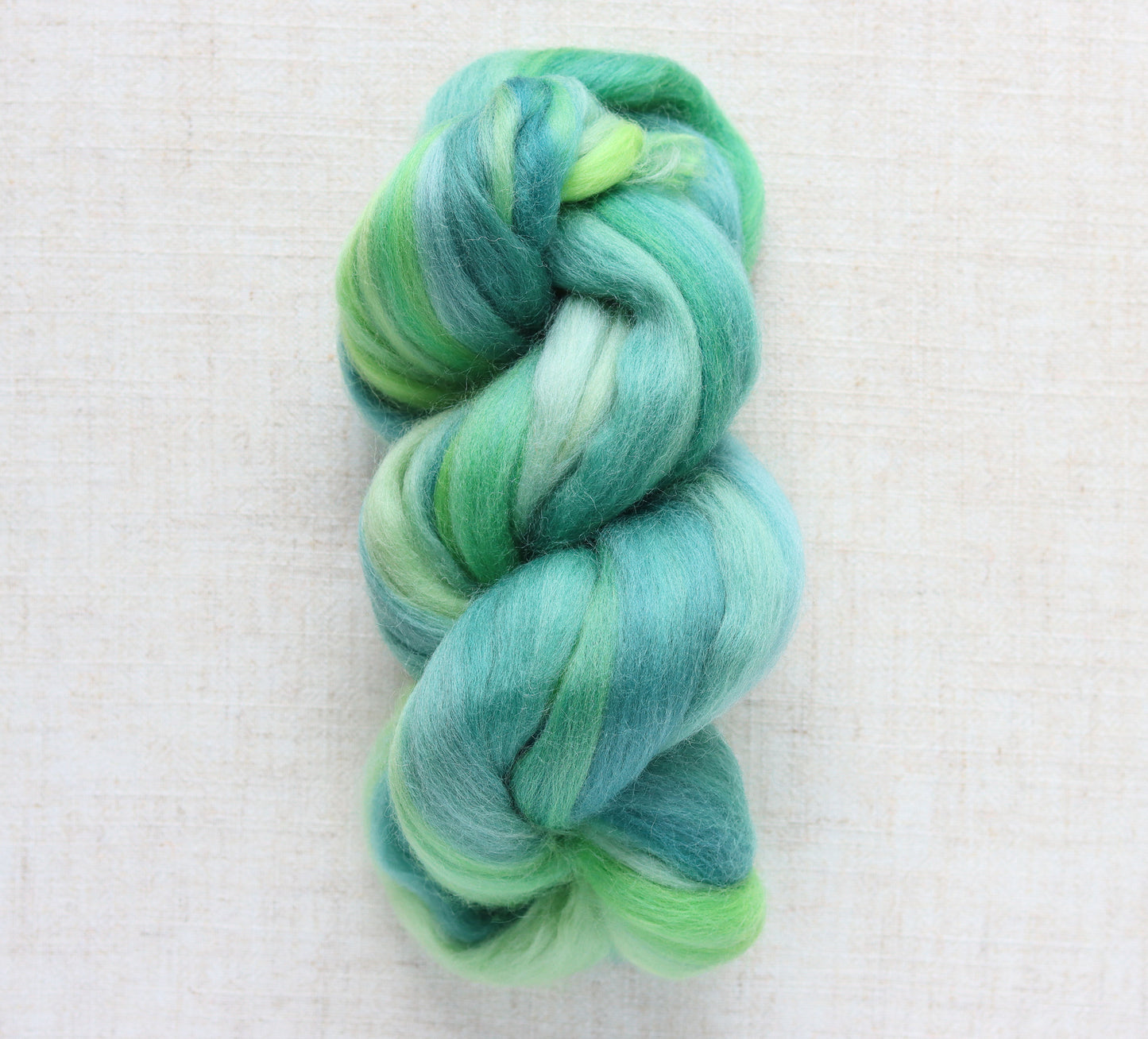 Giverny Greens and Blues - Merino Wool Roving