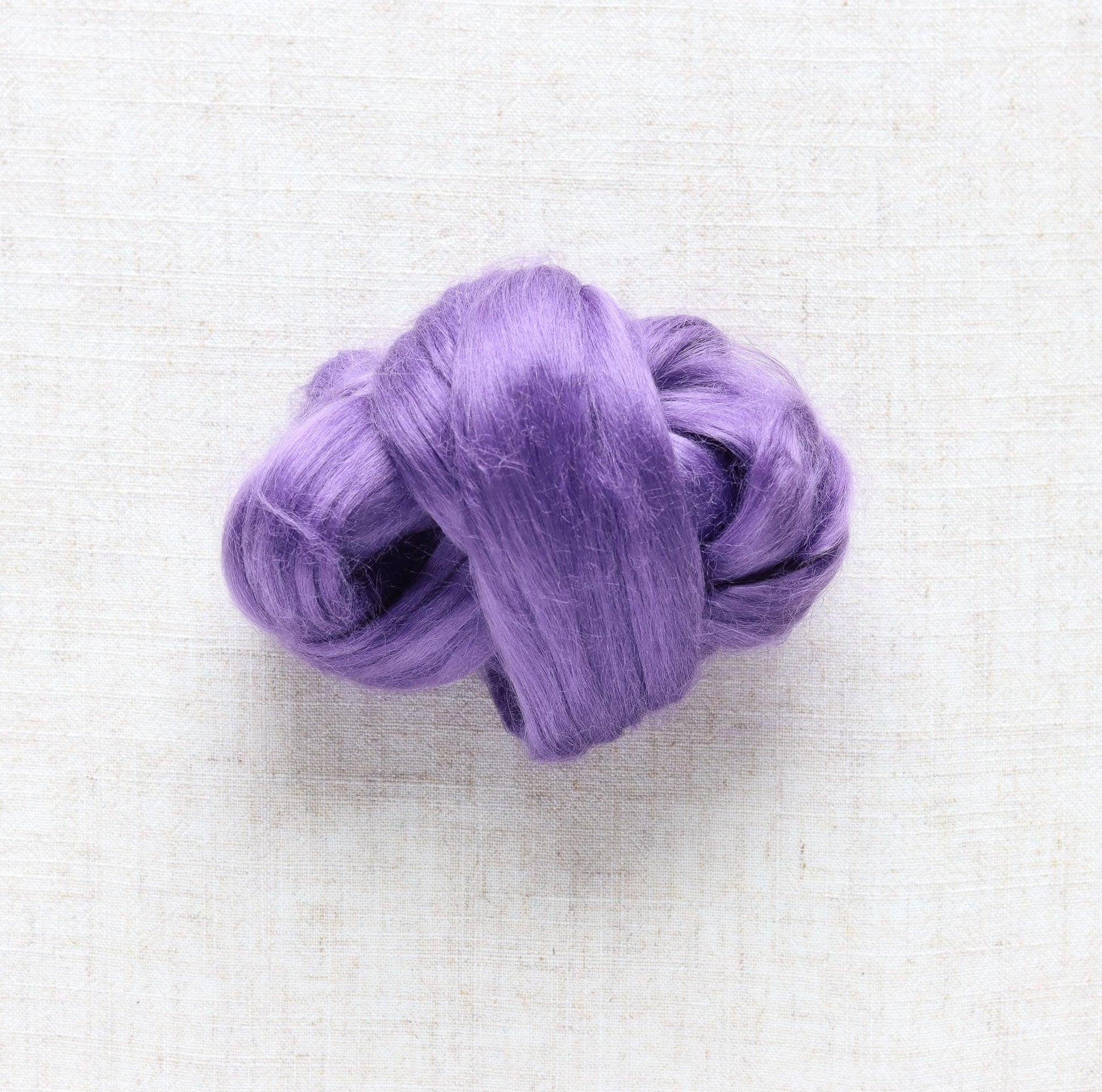 Violet Ramie Fiber for Wet Felting, Needle Felting, and Spinning - 1 oz.
