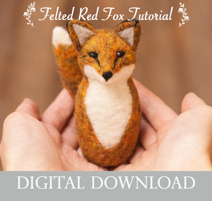 Red Fox - Needle Felting Pattern - PDF - Digital Download