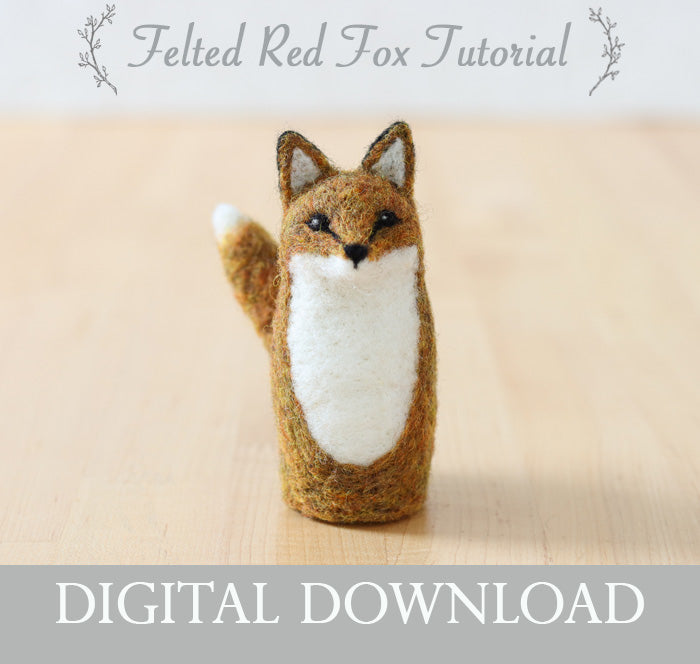 Red Fox - Needle Felting Pattern - PDF - Digital Download