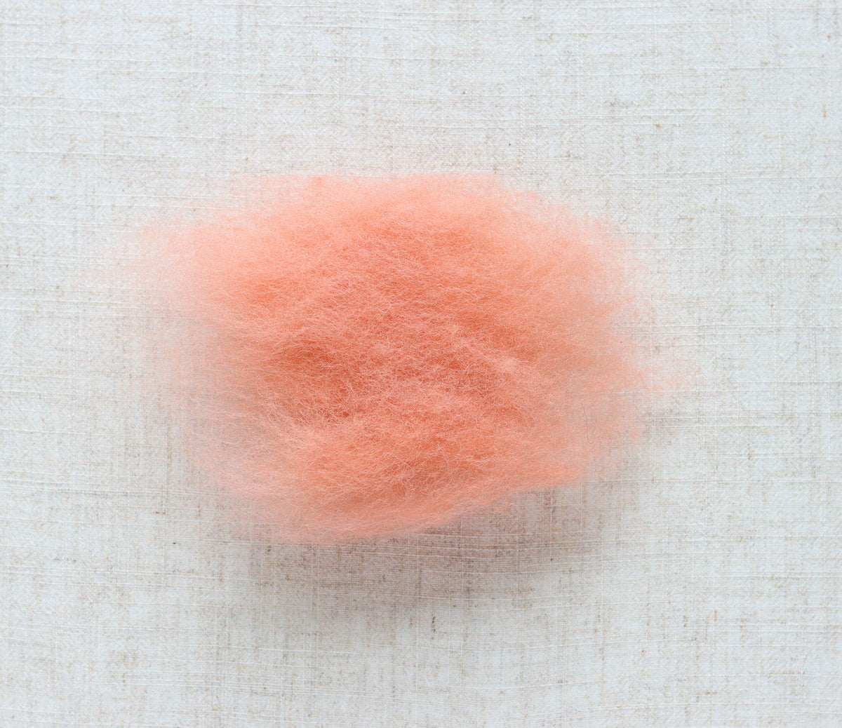 Rouge Carded Maori Wool Batting for Needle Felting and Wet Felting - 1 oz.