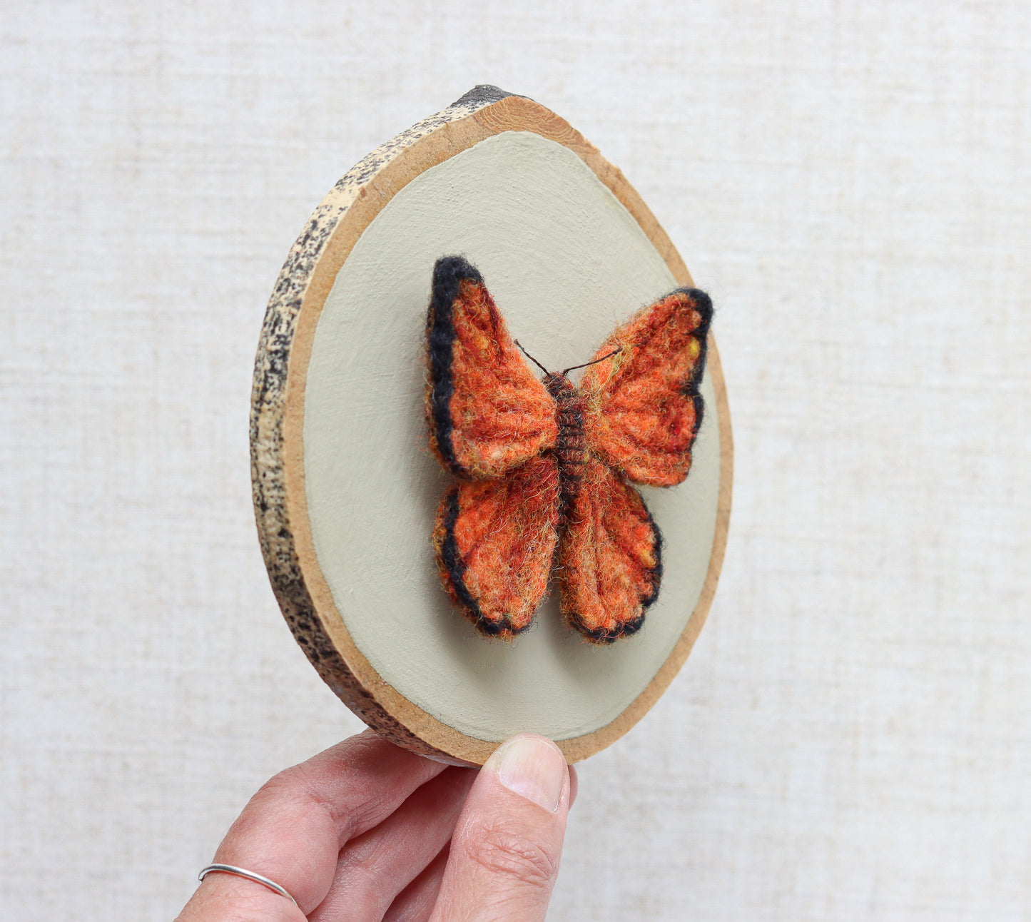 Needle Felted Butterfly - Scarce Copper