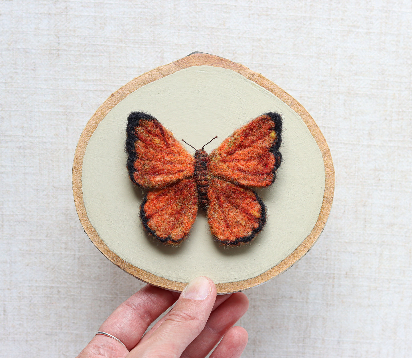 Needle Felted Butterfly - Scarce Copper