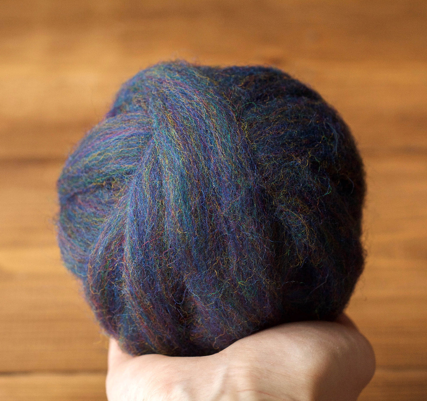 Blue Goldstone - Wool Roving