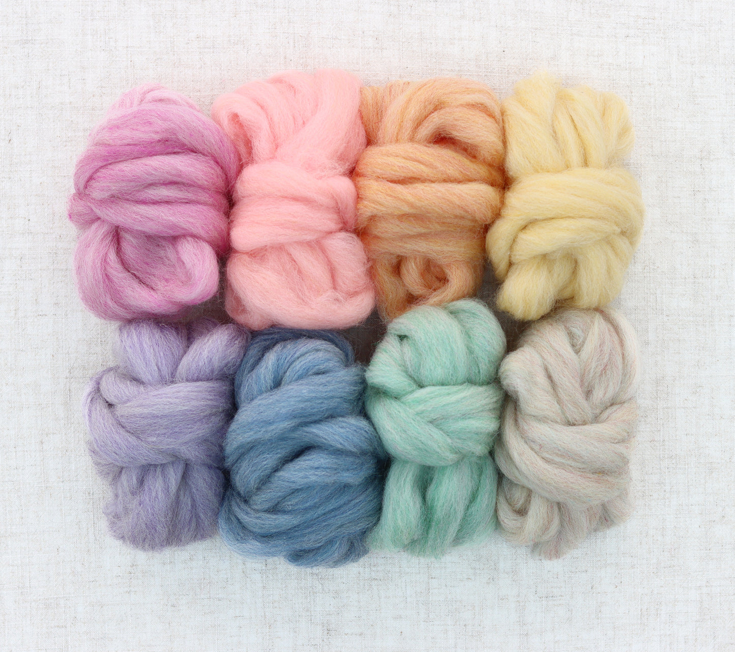 Pastels Wool Roving Sampler