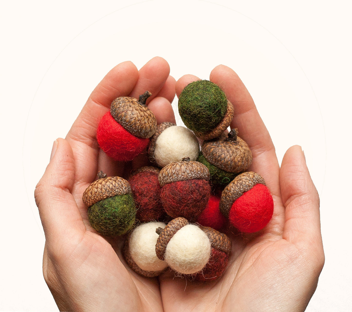 Holiday Felted Acorn Kit - Wet Felting