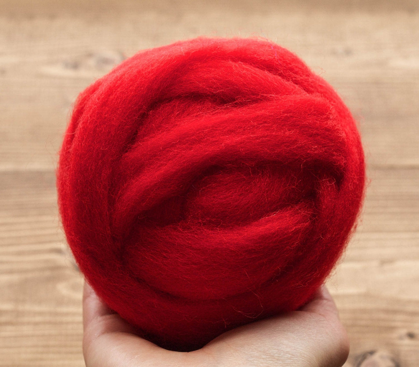 Cardinal Red - Wool Roving