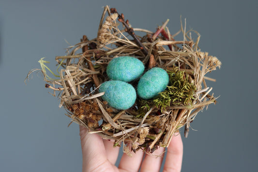 2 Projects in 1: We made our own nests to go along with my Felted Robins Egg Tutorial!
