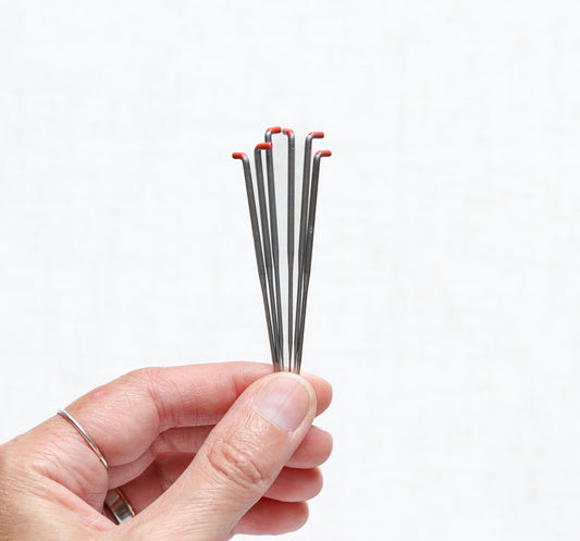 Reverse Triangle Felting Needles - 40 gauge - pack of 6 - for creating fluffy effects