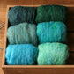 Shades of the Sea - Carded Wool Batts Sampler for Needle Felting