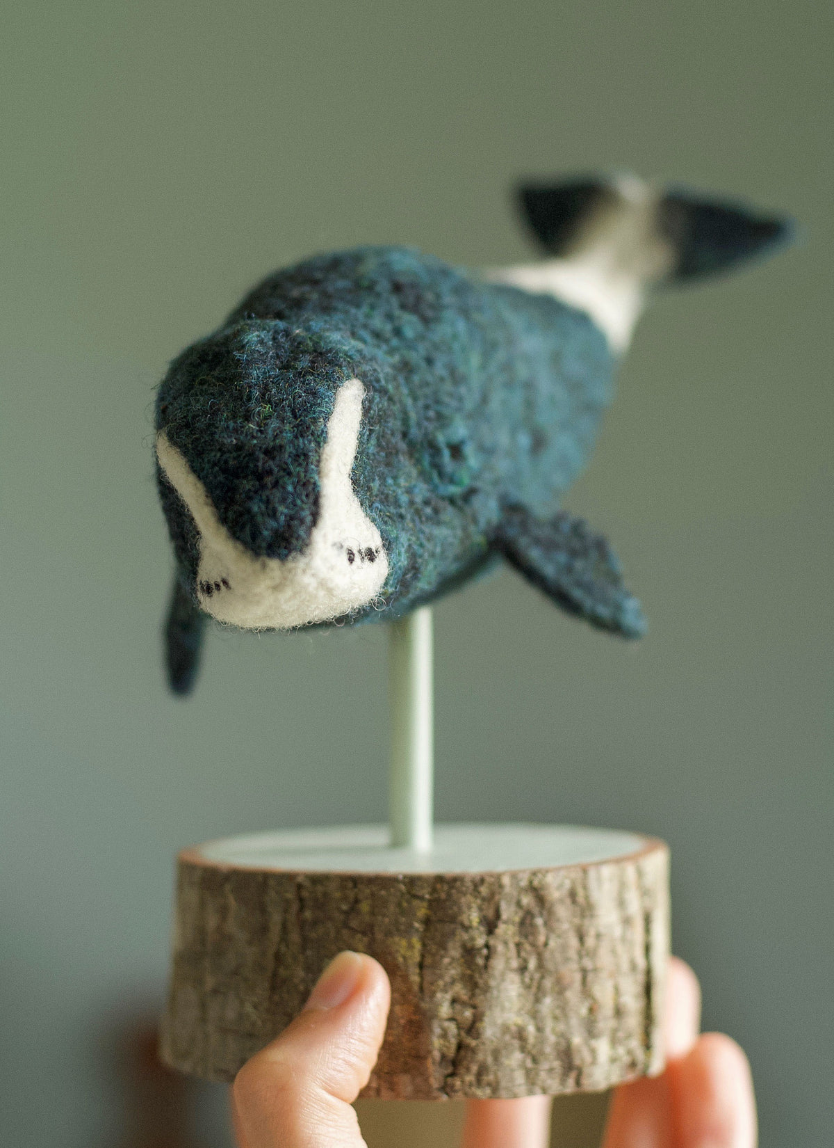 Needle Felted Bowhead Whale