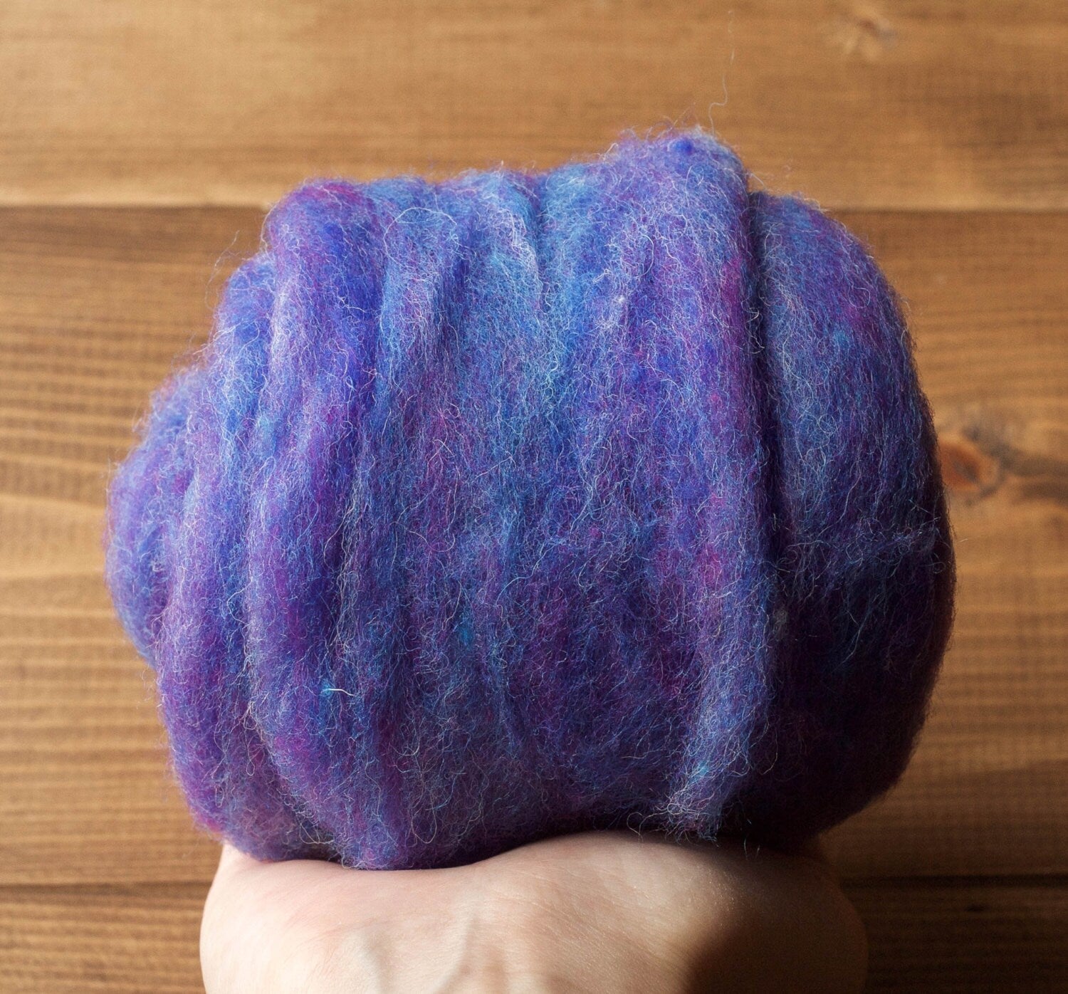 Needle Felting Wool, Batting, Wet Felting, Iris, Blue Violet, Purple, Fleece, Batts, Wet Felting, Spinning, Dyed Wool, Fiber Art Supplies