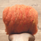 Harvest Moon Orange Carded Wool Batting for Needle Felting, Wet Felting, Spinning - 1 oz.