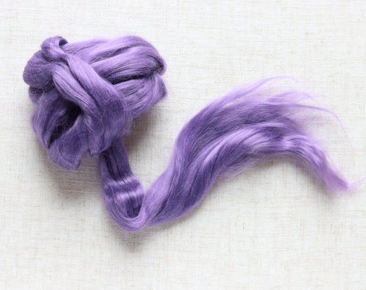 Violet Ramie Fiber for Wet Felting, Needle Felting, and Spinning - 1 oz.