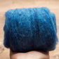Indigo Bunting Blue Needle Felting Wool, Wool Batting, Batts, Fleece, Wet Felting, Spinning, Dyed Felting Wool, Cobalt, Fiber Art Supplies