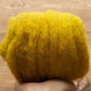 Goldenrod Yellow Carded Wool Batt for Needle Felting, Wet Felting, and Spinning - 1 oz.