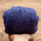 Blue Hyacinth Needle Felting Wool, Wool Batting, Batts, Wet Felting, Spinning, Dyed Felting Wool, Blue Violet, Dark Blue, Fiber Art Supplies