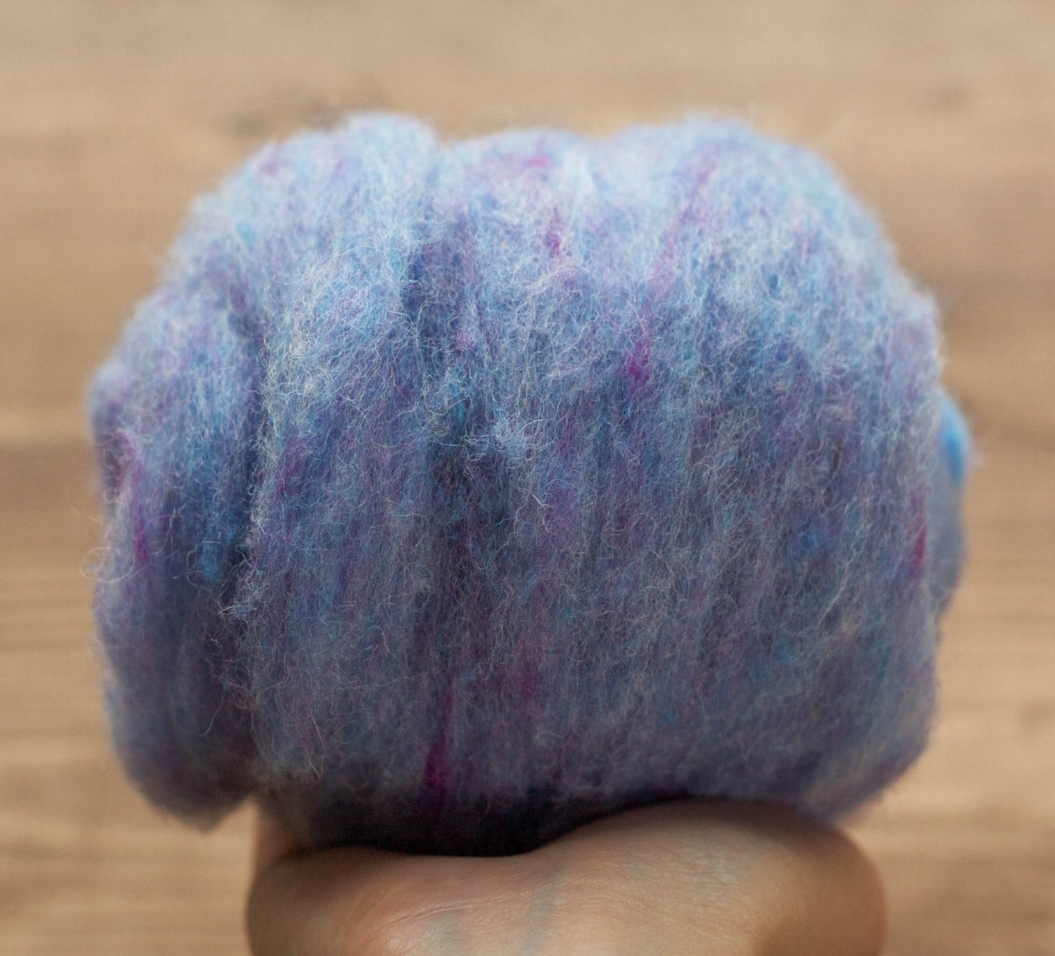 Cornflower Blue - Wool Batting for Needle Felting, Wet Felting, Spinning - 1 oz.