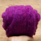 Purple Wool Batting for Needle Felting, Wet Felting, Spinning, Weaving - 1 oz.
