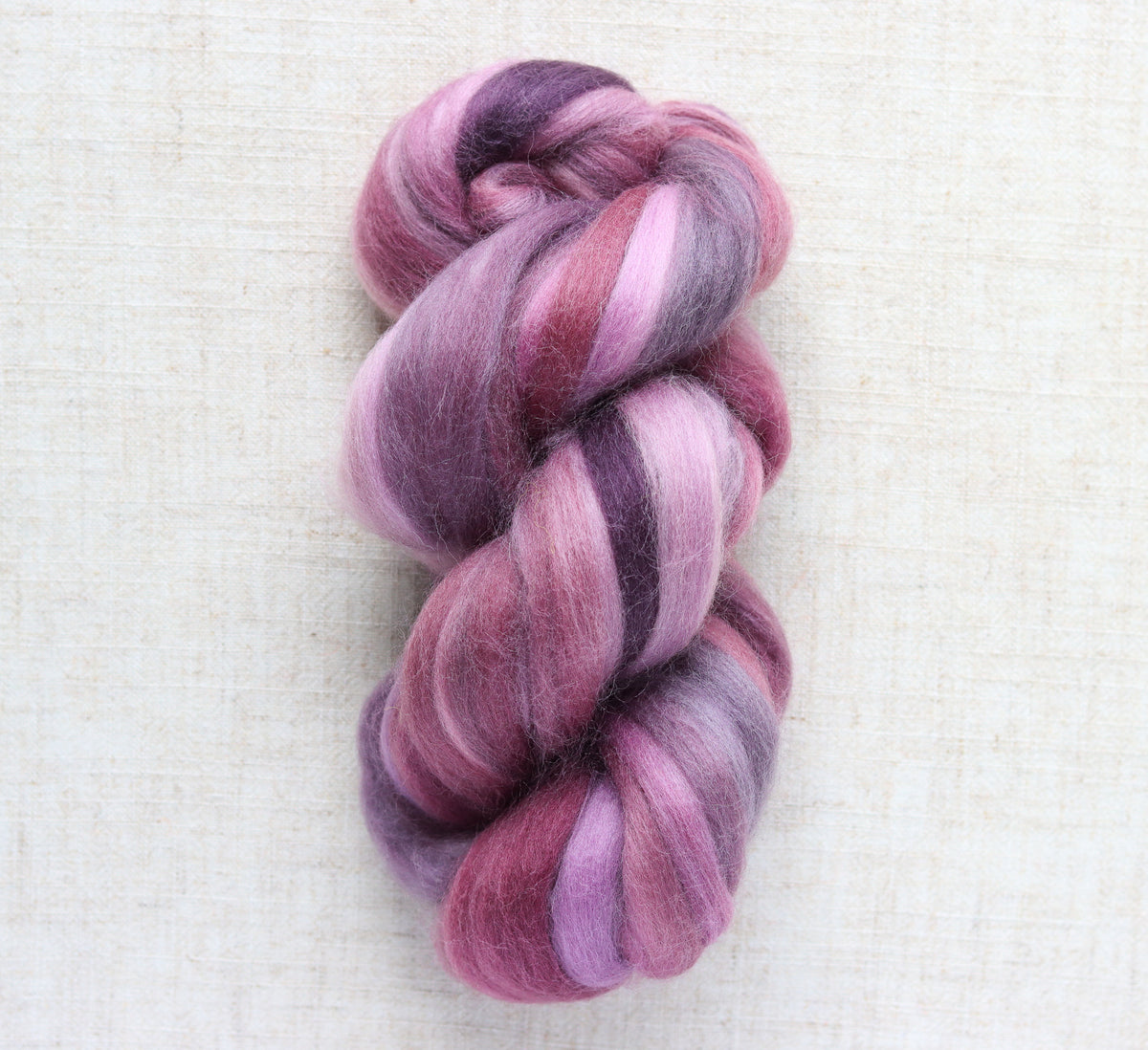 Irises Purple - Merino Wool Roving