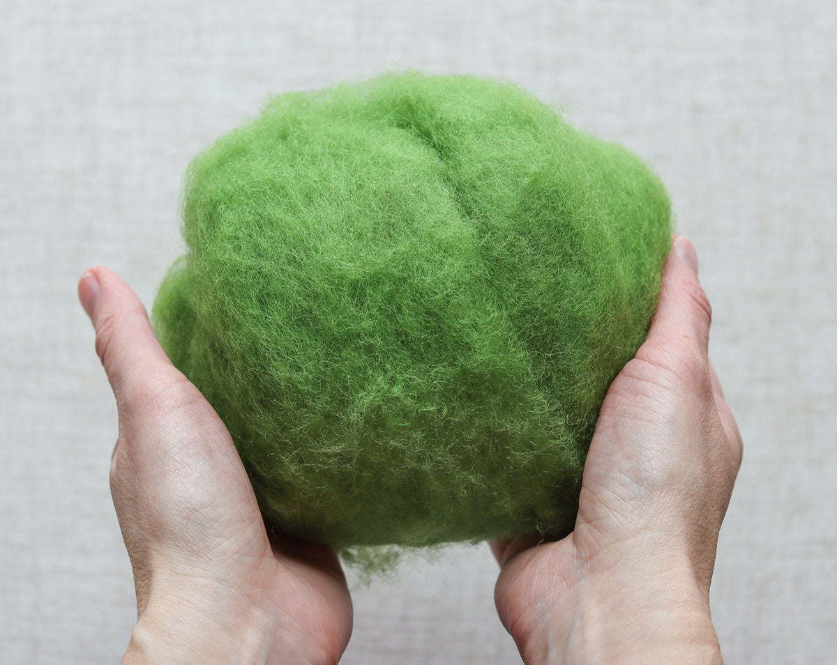Leaf Carded Maori Wool Batting for Needle Felting and Wet Felting - 1 oz.