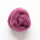 Onion Purple Carded Maori Wool Batting for Needle Felting and Wet Felting - 1 oz.