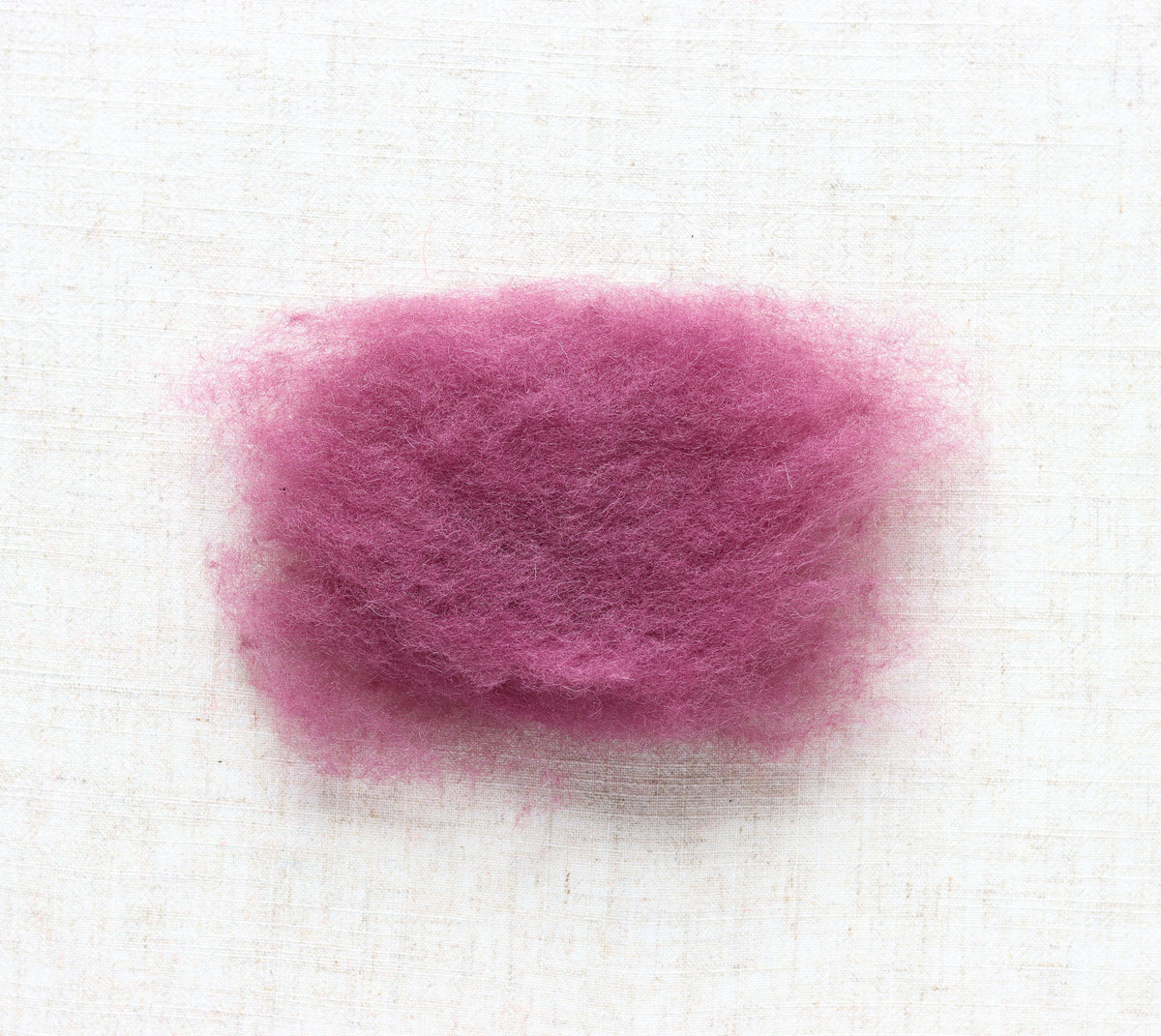 Onion Purple Carded Maori Wool Batting for Needle Felting and Wet Felting - 1 oz.