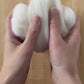 White Corriedale Tops / Roving for Needle Felting, Wet Felting, Spinning, Weaving - 1 oz.