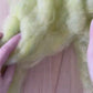 Lemongrass Wool Batting for Needle Felting, Wet Felting, Spinning - 1 oz.