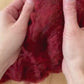 Rust Red Wool Batting for Needle Felting, Wet Felting, Spinning - 1 oz.