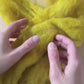 Goldenrod Yellow Carded Wool Batt for Needle Felting, Wet Felting, and Spinning - 1 oz.