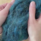 Deep Sea - Wool Batting for Needle Felting, Wet Felting, Spinning - 1 oz.