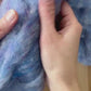 Cornflower Blue - Wool Batting for Needle Felting, Wet Felting, Spinning - 1 oz.