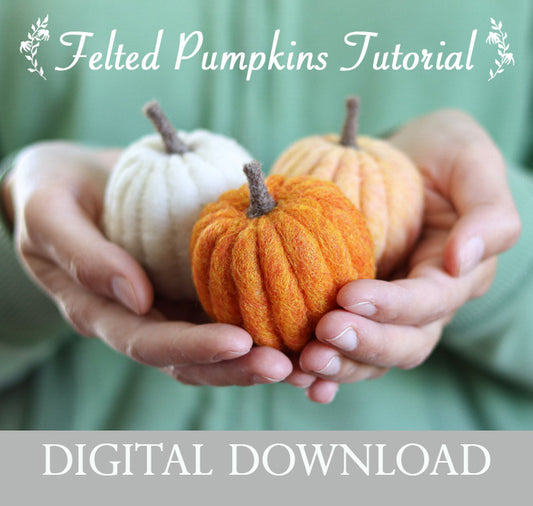 Pumpkin - Needle Felting Pattern - PDF - Digital Download