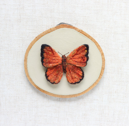 Needle Felted Butterfly - Scarce Copper