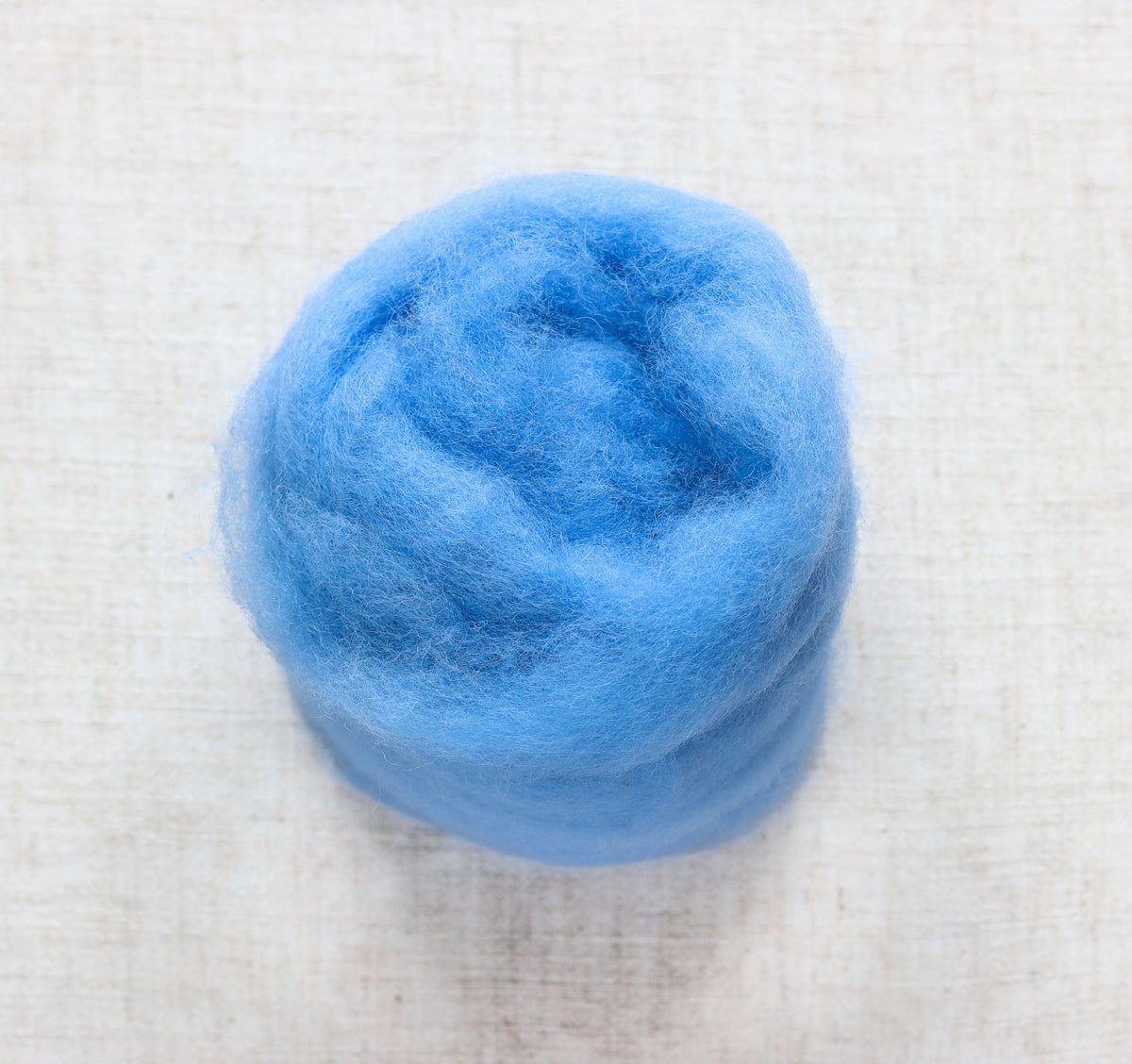 September Blue Carded Maori Wool Batting for Needle Felting and Wet Felting - 1 oz.