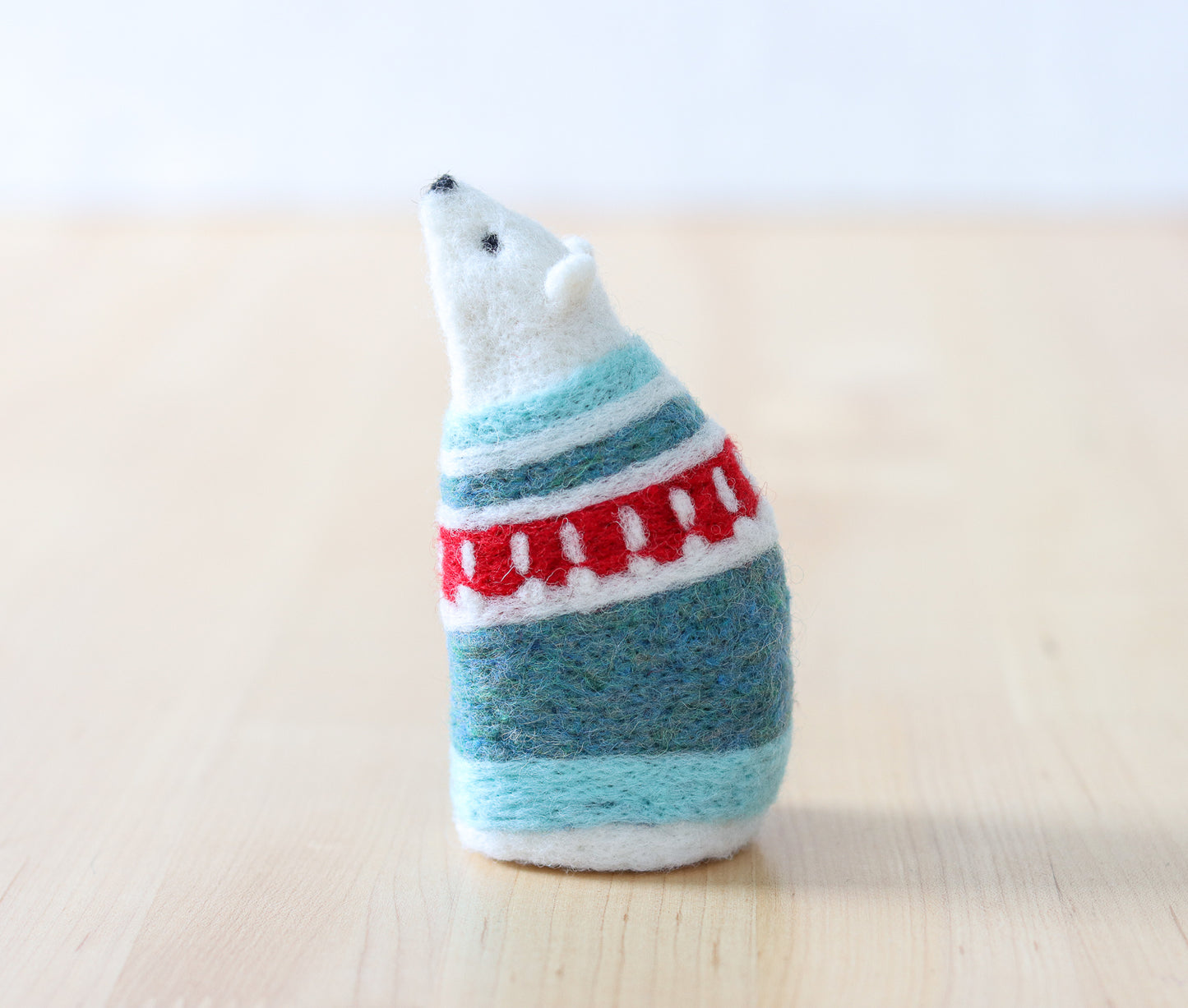 Sweater Bear - Needle Felting Kit - Beginner