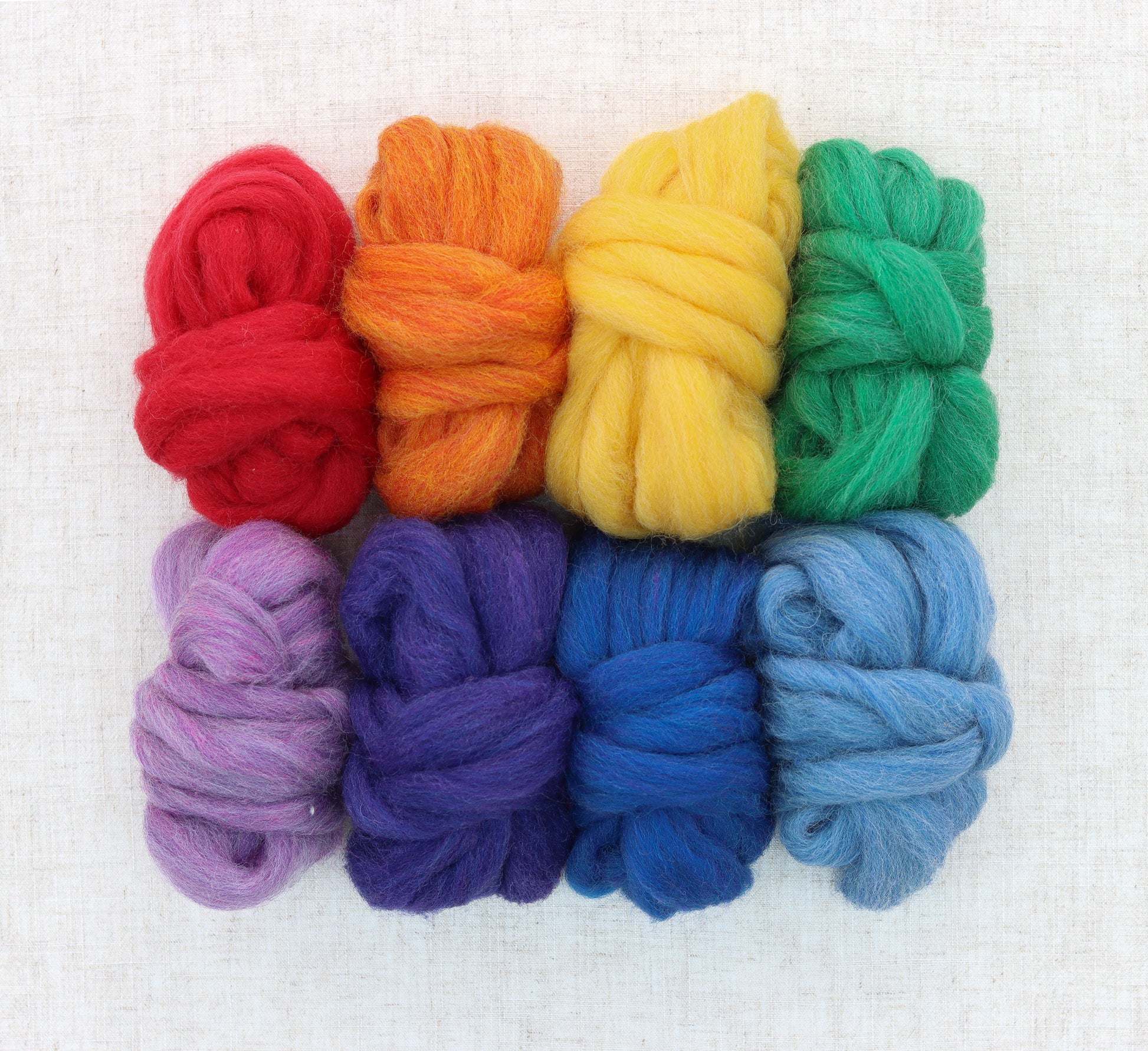 Rainbow Wool Roving Sampler – Grey Fox Felting