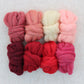 Reds and Pinks - Wool Roving Sampler