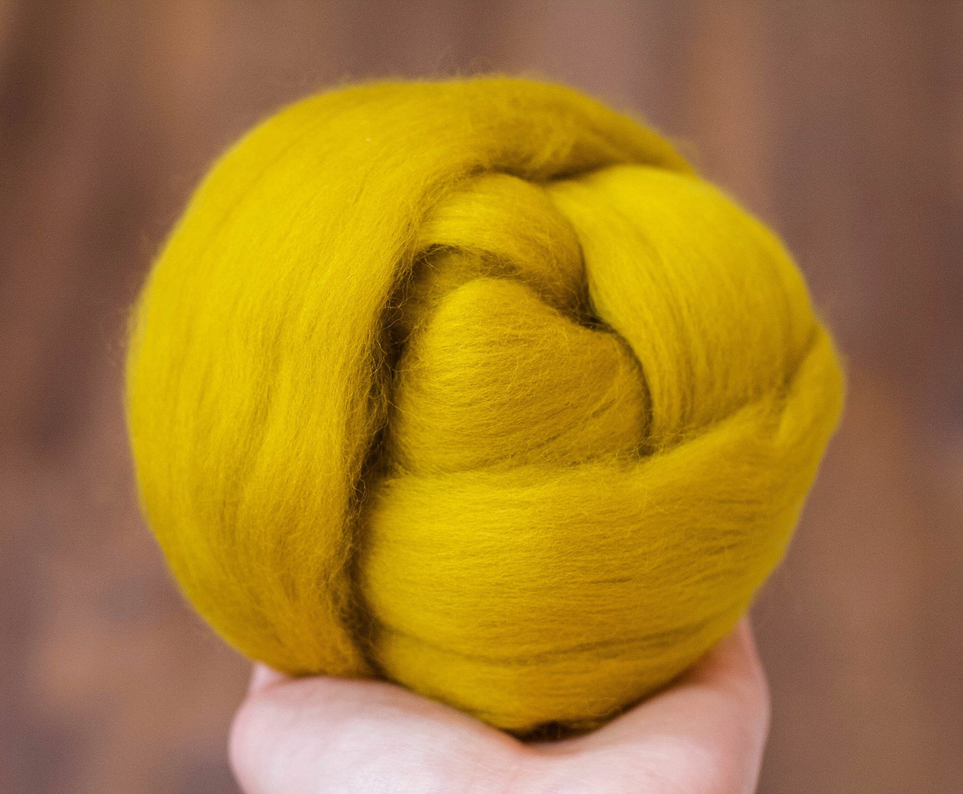 Merino Wool Roving for Felting and Spinning - The Yellows