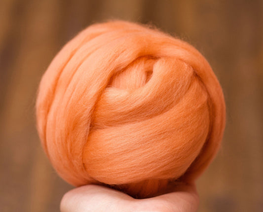 Rouge Pink - Merino Wool Roving