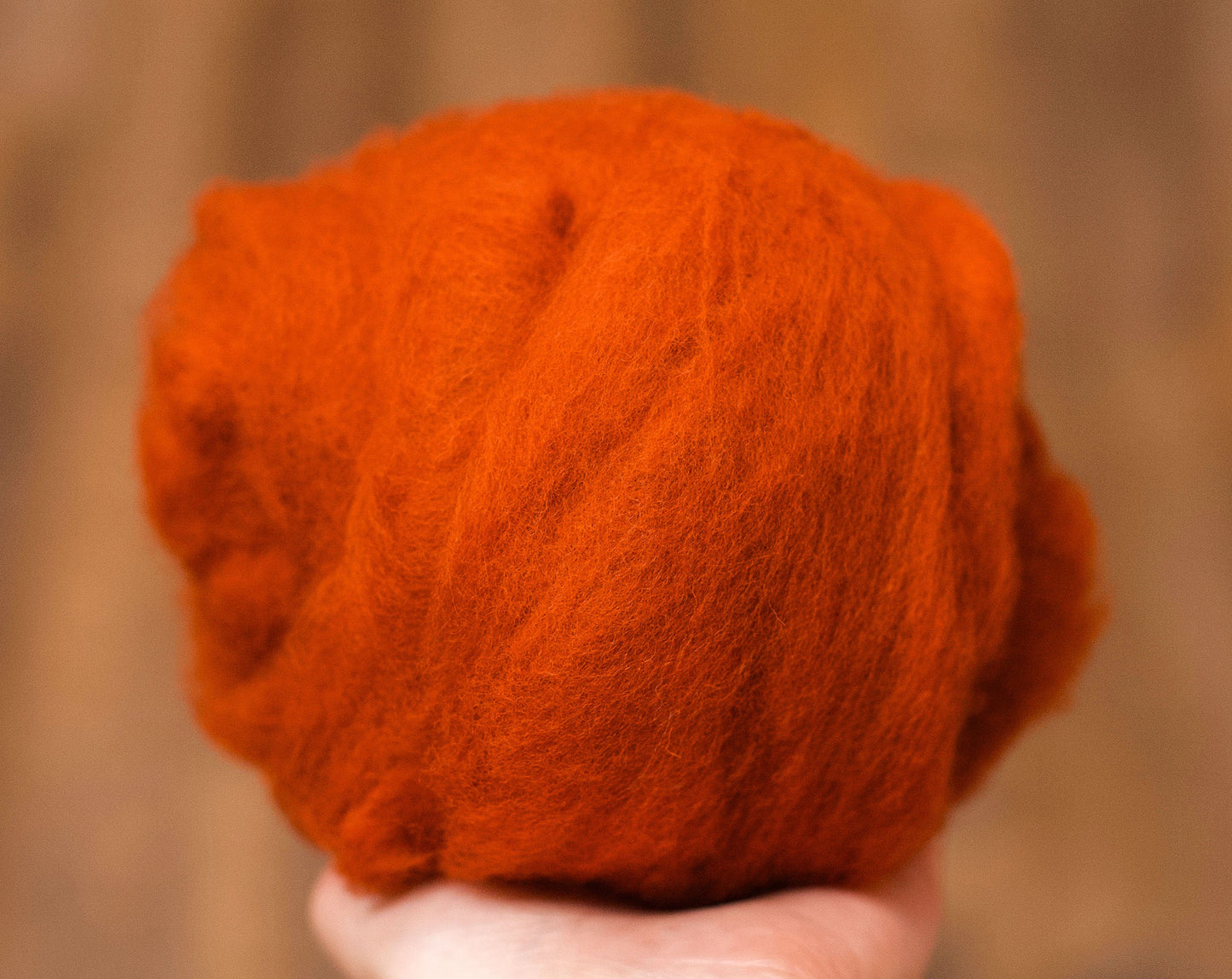 Rust Orange - Merino Wool Batting
